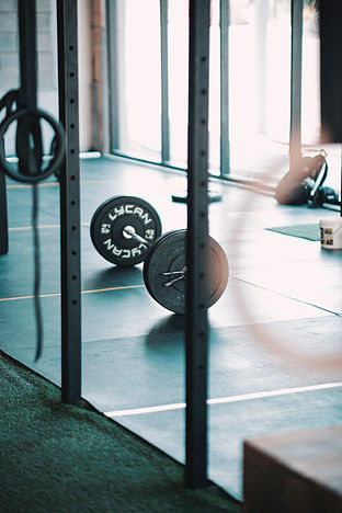 Barbell met gewichten