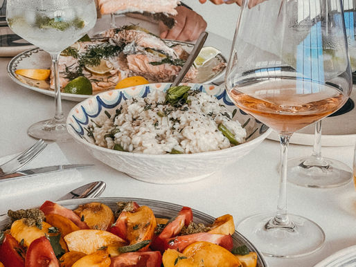 Argentine food and drinks served at a Buenos Aires restaurant
