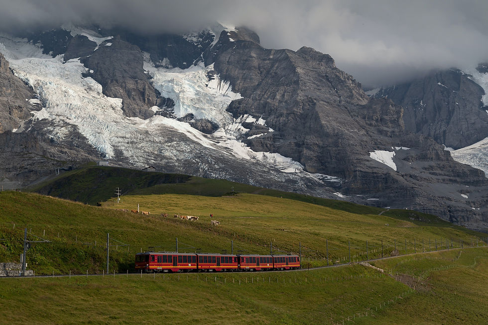 Mountain train ride included in Top of Europe pass. The type of Swiss travel Pass