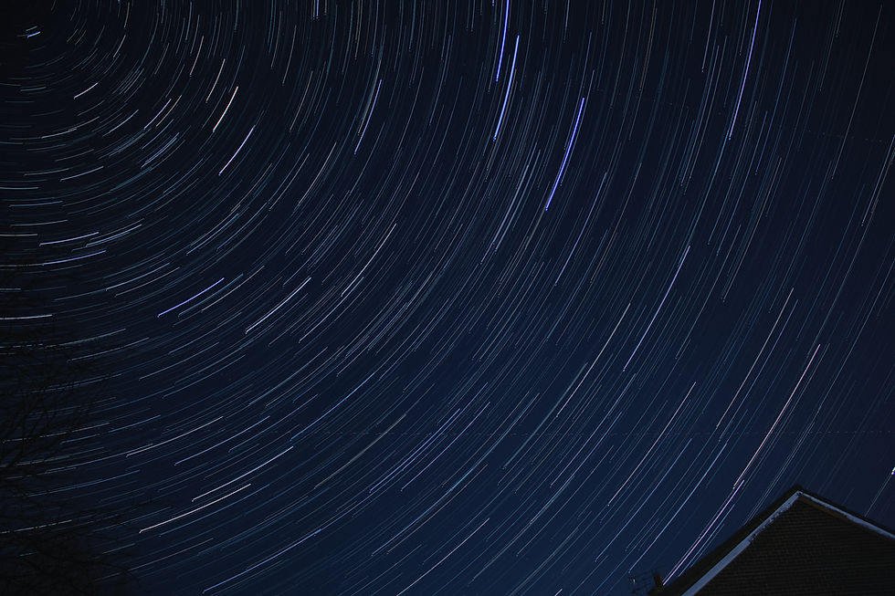 Image of star lights on a dark blue sky