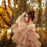 Image of goddess standing in the forest