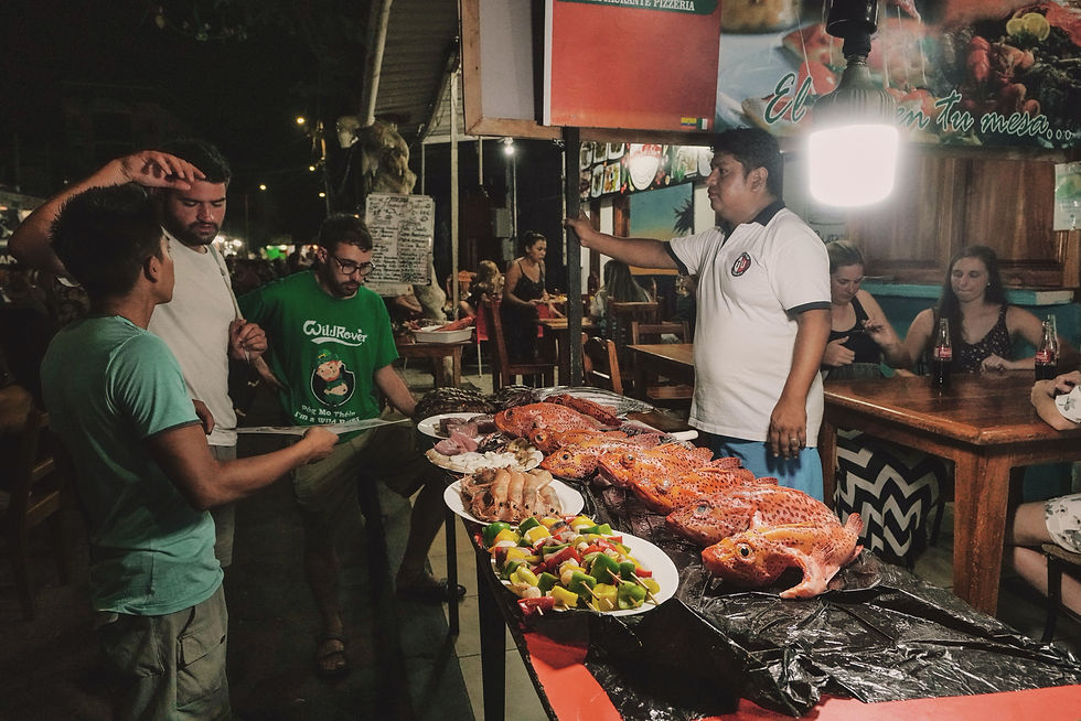 street food in Galapagos