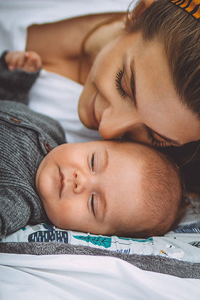Baby and woman