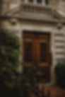 Elegant French doors with wooden frames