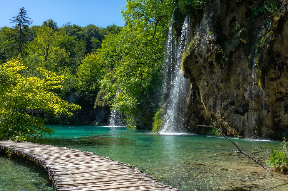 Plitvice Lakes National Park, Croatia's largest national park.