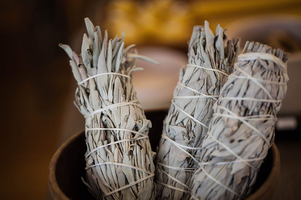 Sage Bundles in a small bowl