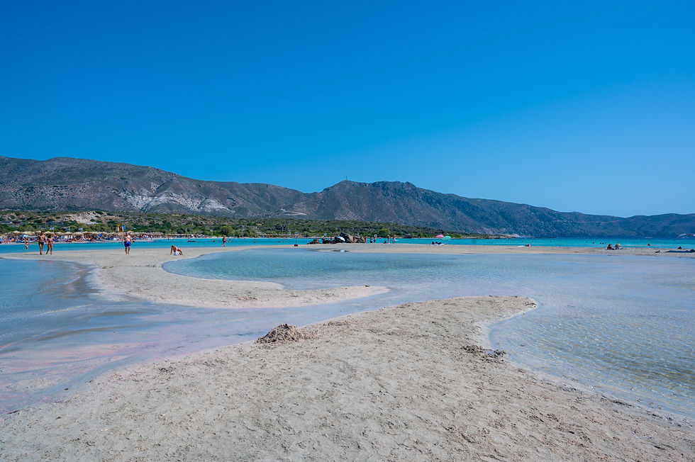 Elafonisi beach crete in greece