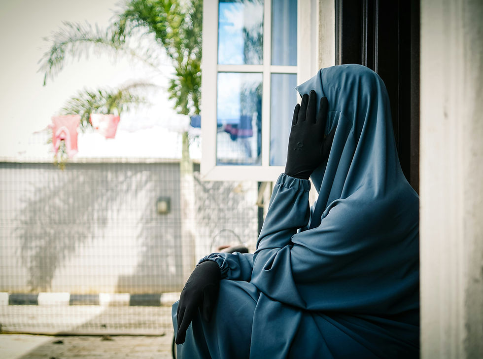 muslim woman in traditional garb