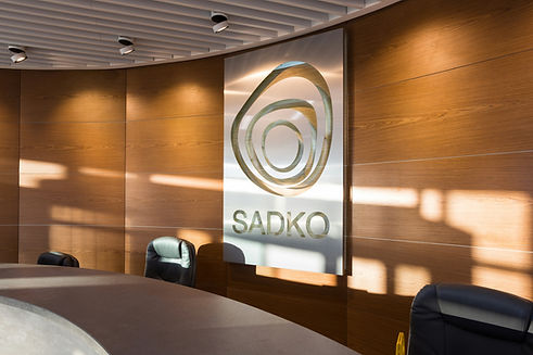 Metal reception signage