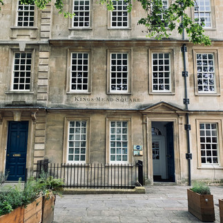 Beautiful picture of old buildings in charming lanes ways in the UK.