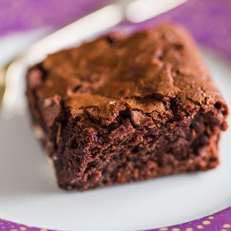 purple sweet potato brownies