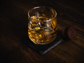 A glass of whiskey