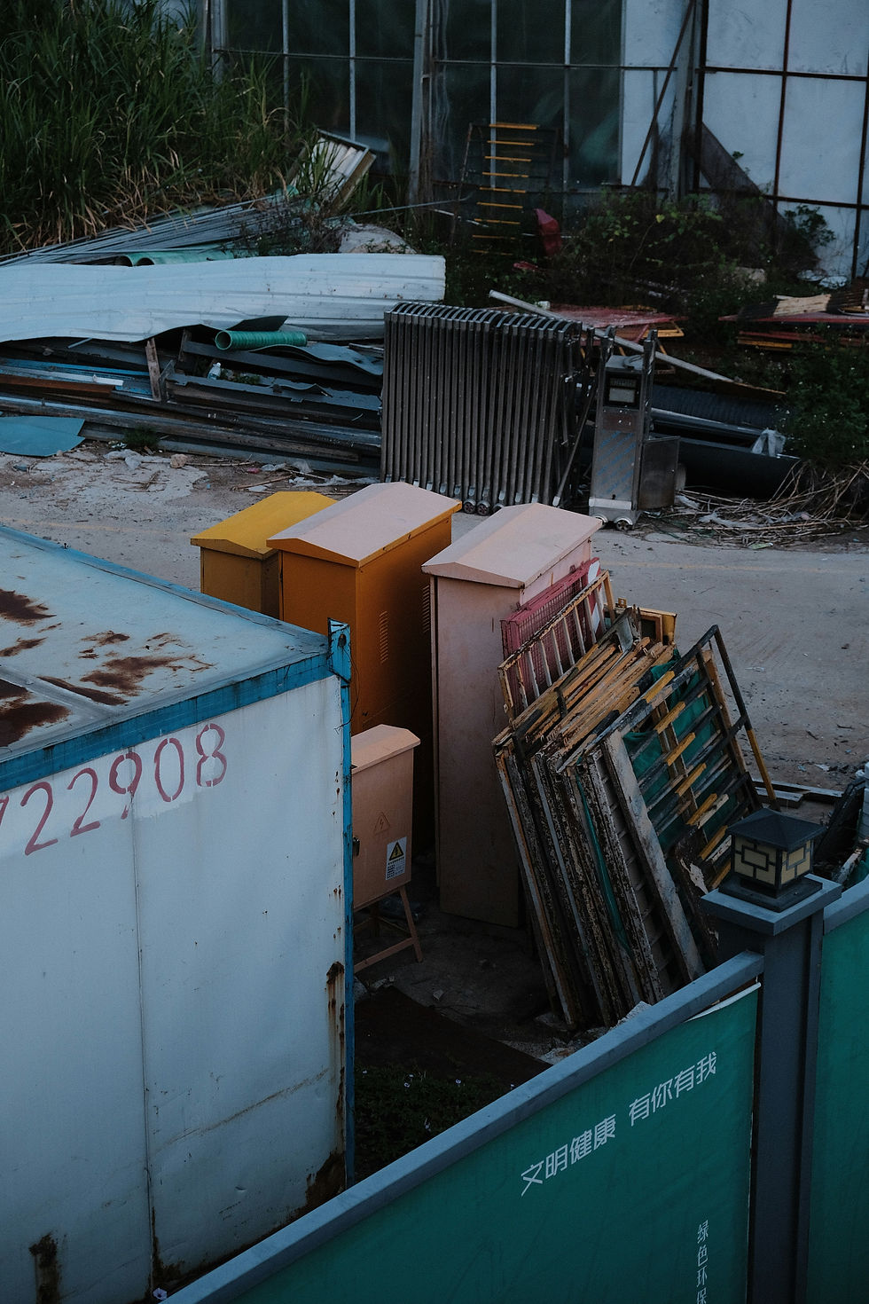 tri des déchets de chantier