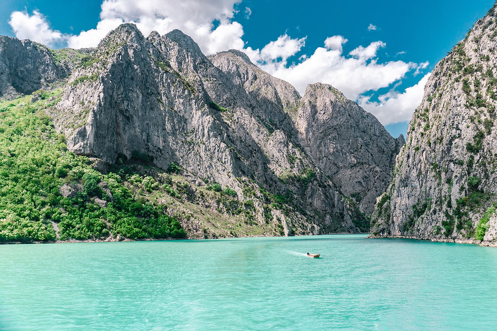 A beach view in albania