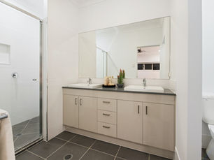 Traditional Vanity Cabinets with Modern Upgrades for a Classic Look