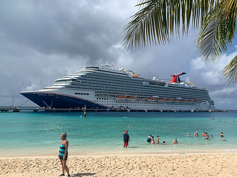 Carnival Magic docked in a Caribbean port