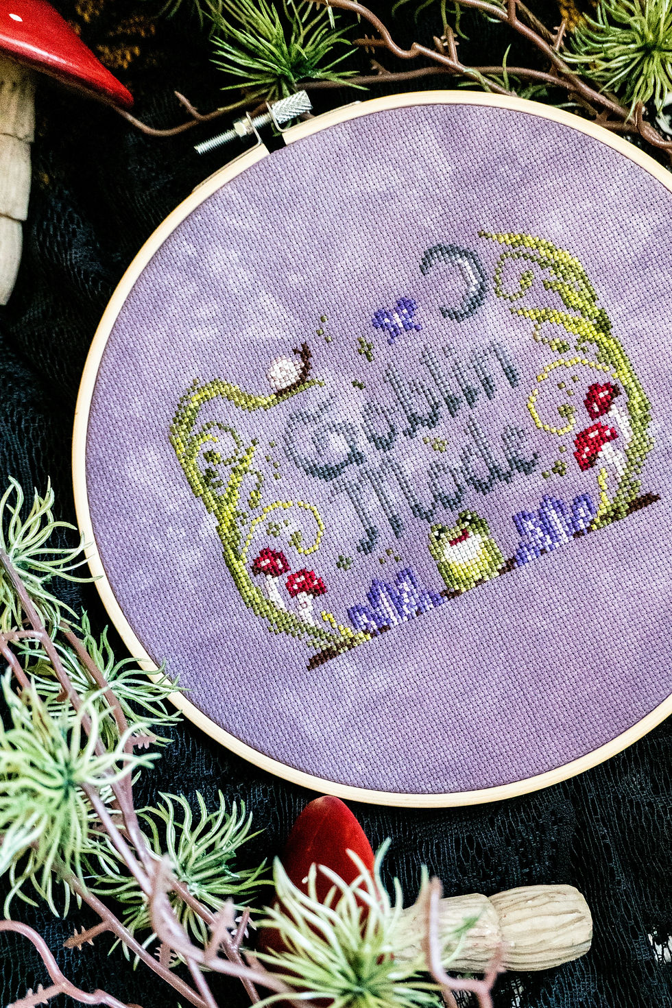 Goblin Mode Cross Stitch