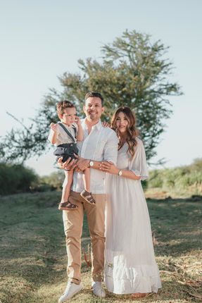 natürliche Familienfotos Draußen