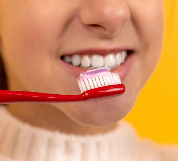 brushing teeth