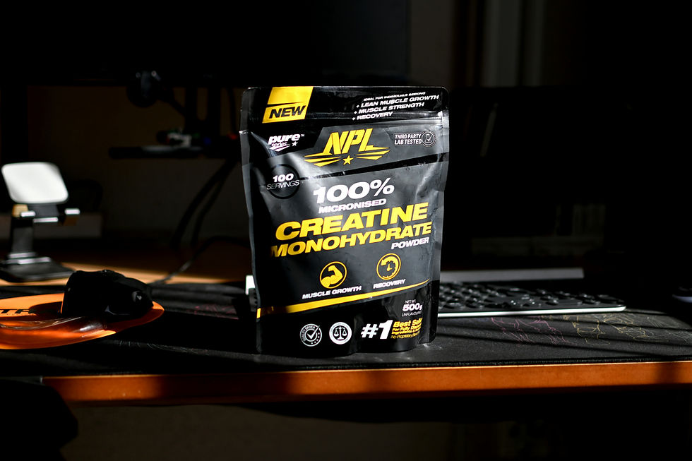 Image thanks to FitNishMedia - typical package of creatine monohydrate.