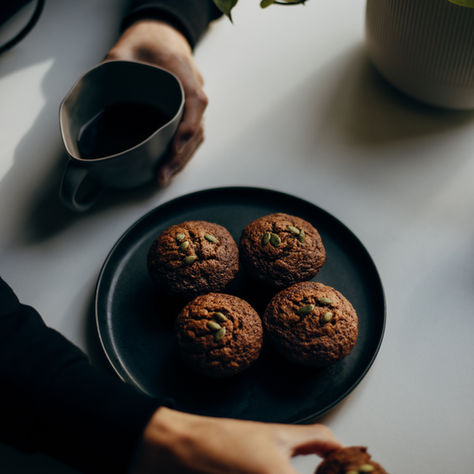 מאפינס שוקולד טחינה