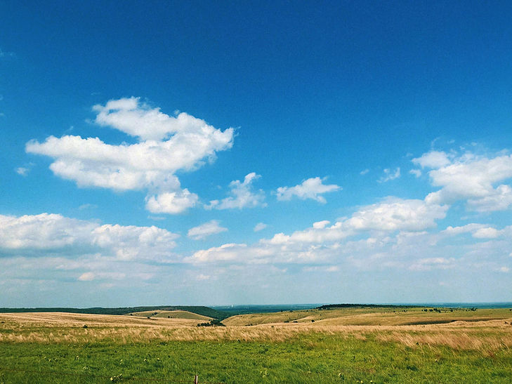 Oklahoma fields in a sunny day