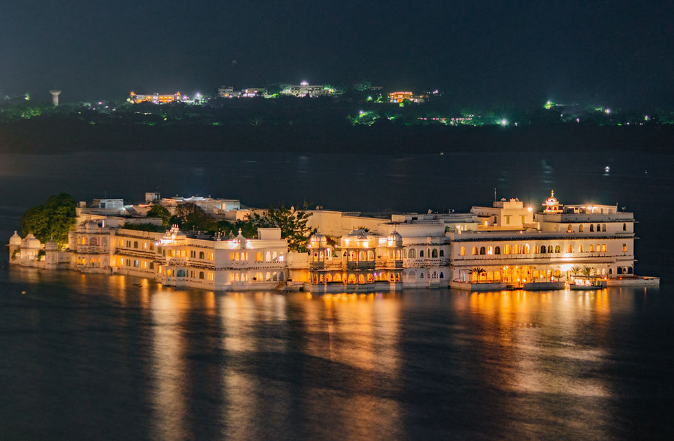 Sunset view of Udaipur