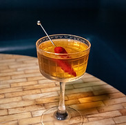 Vintage Coupe Cocktail Glass with Drink