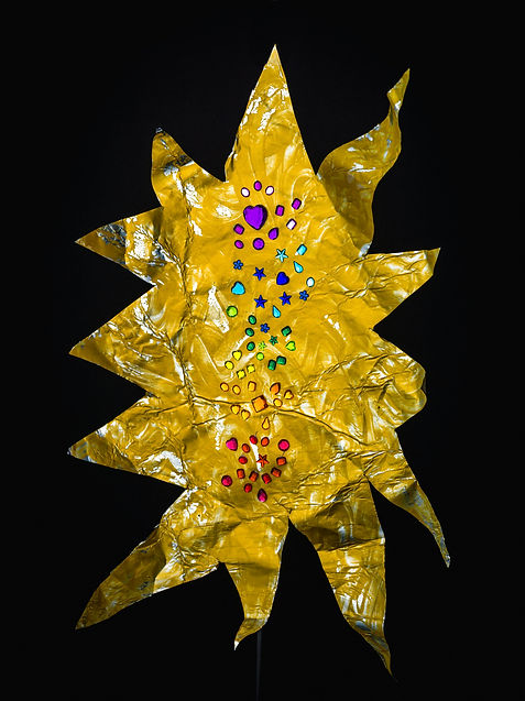 A golden sacred geometry pattern, representing chakra alignment, energetic healing, and inner balance.