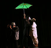 Stage Actors in a dramatic and emotional pose.