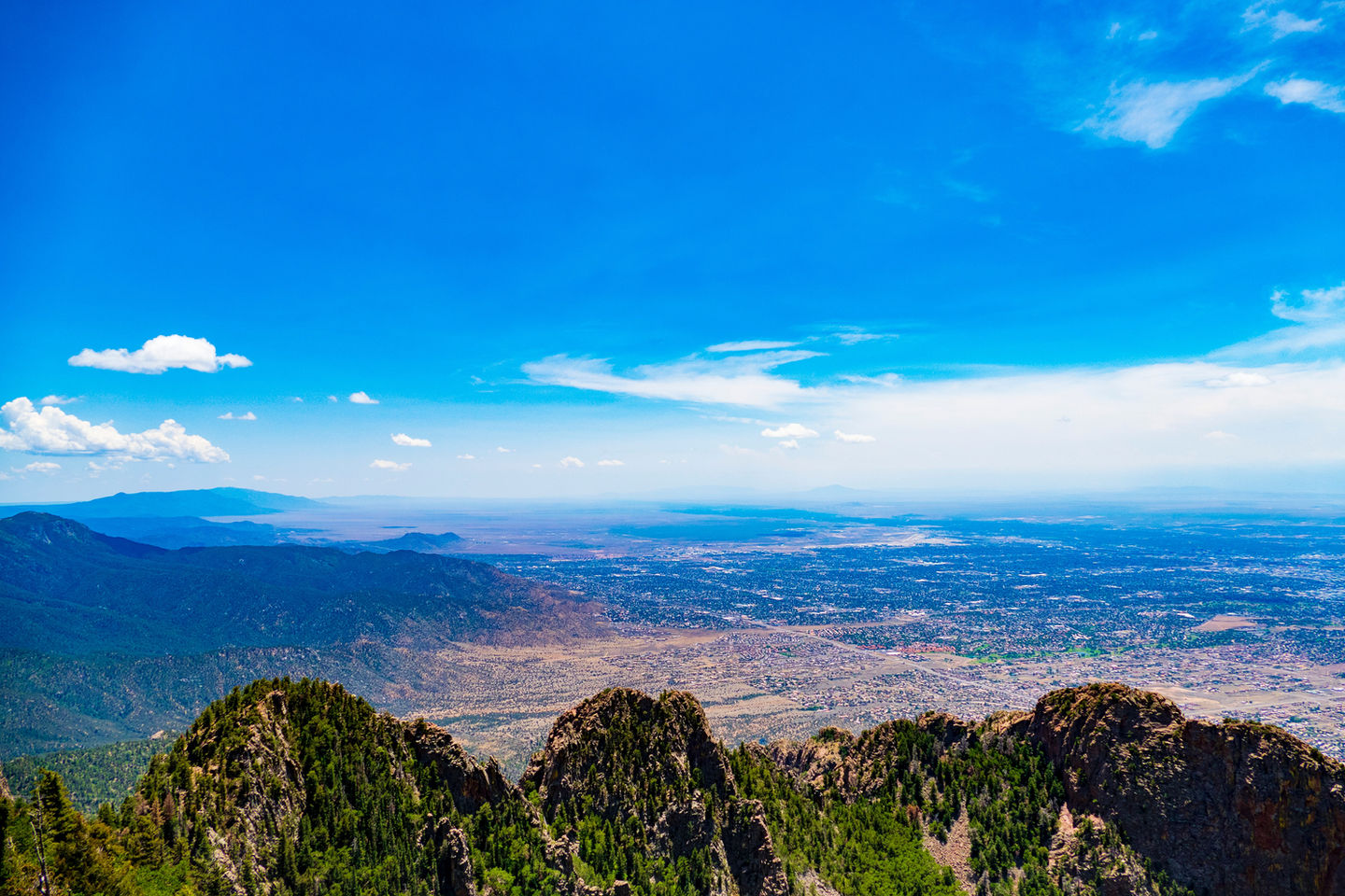 Overlooking Albuquerque from Sandias