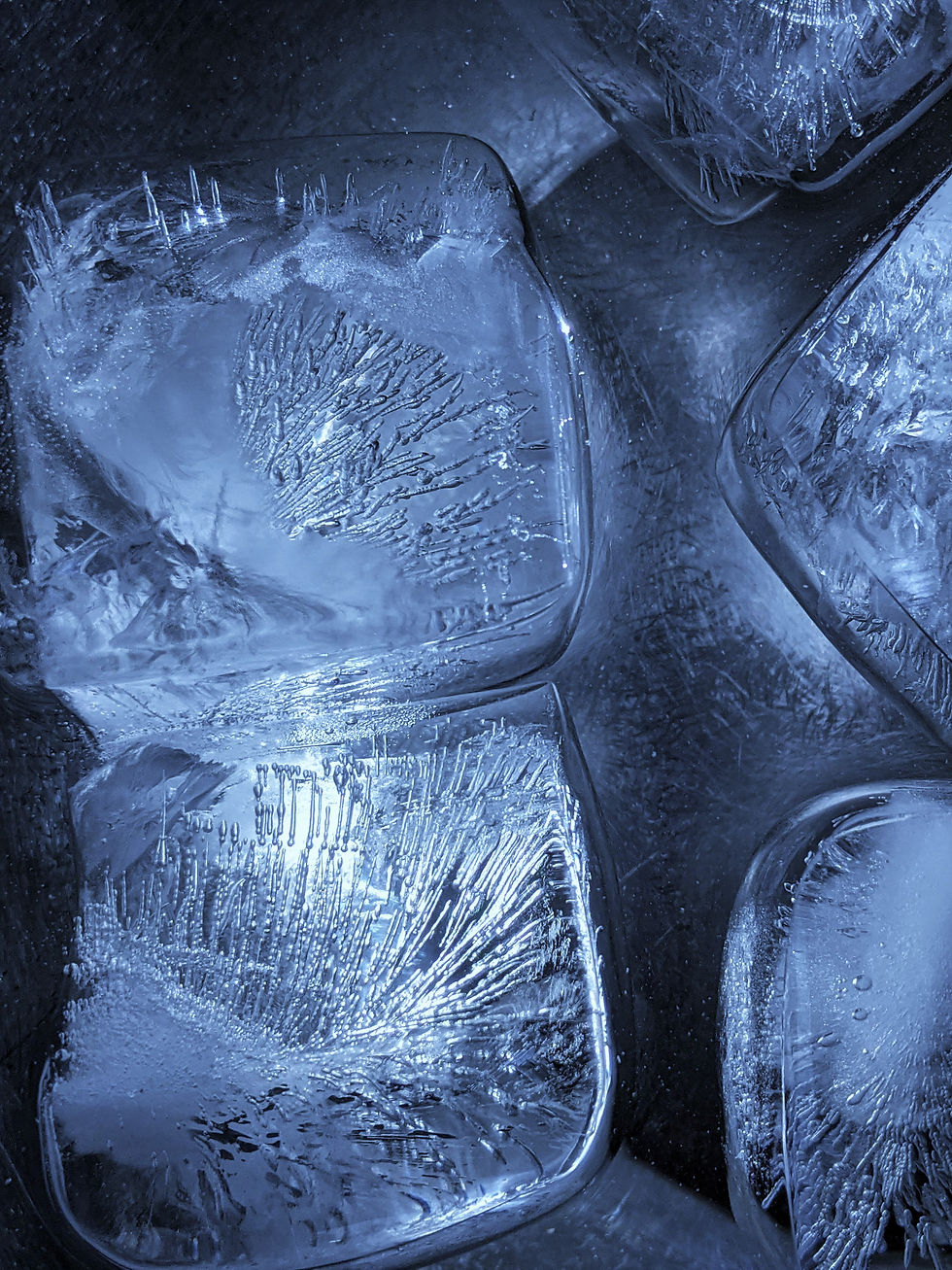 Nahaufnahme ein paar Eiswürfeln