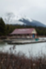 The Boathouse at Maligne Lake in Jasper National Park