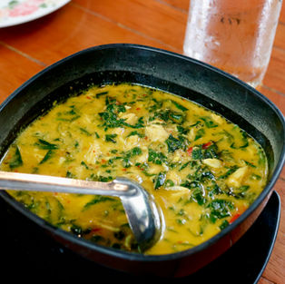Palak Paneer (Spinach with Fresh Cheese)