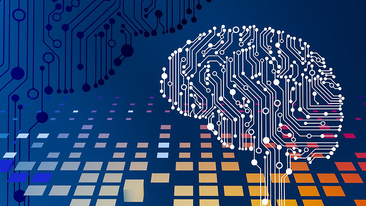 Brain in a 2d image as a electric circuit