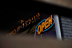 Nashville Bar with open sign