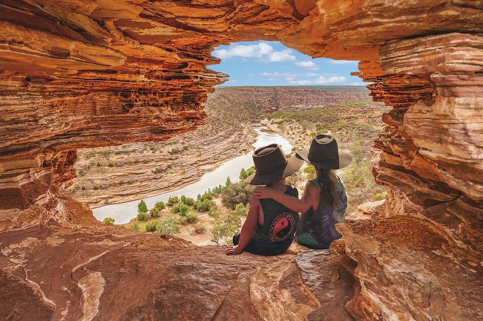 Nature's Window view, travel guide Western Australia. Image by Nick Dunn