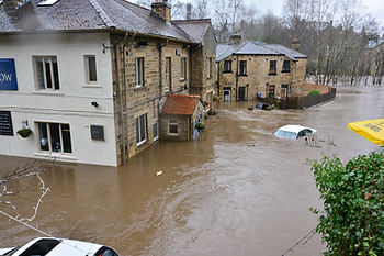 flooded homes
