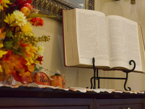 Thanksgiving Eve Worship & Dessert Festival on Wed., Nov. 26 at 6:30 pm