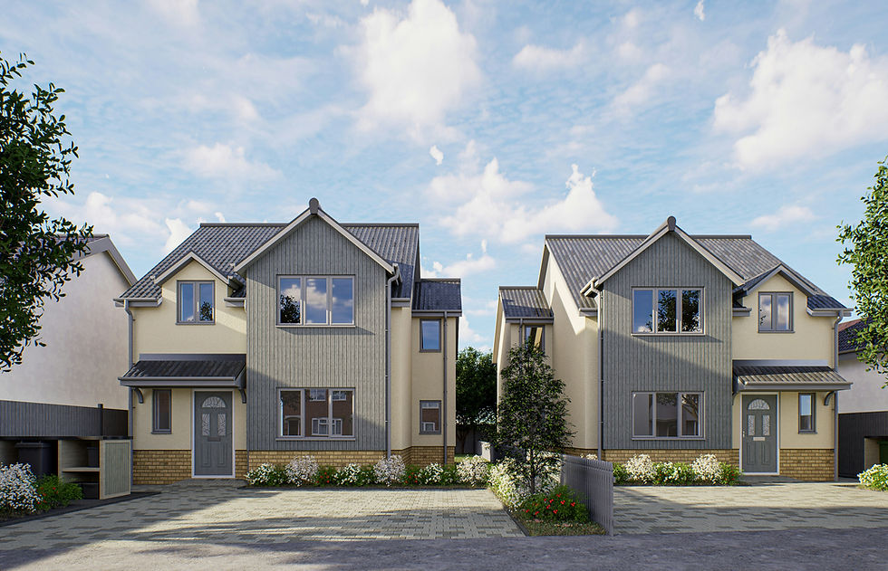 A pair of modern UK homes