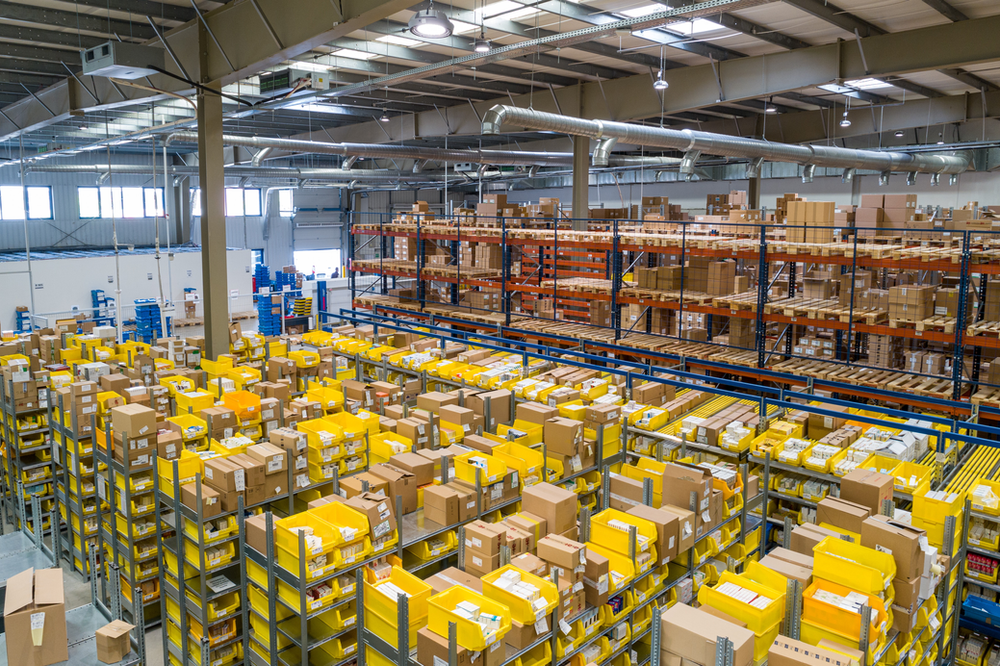 Photo of a large warehouse