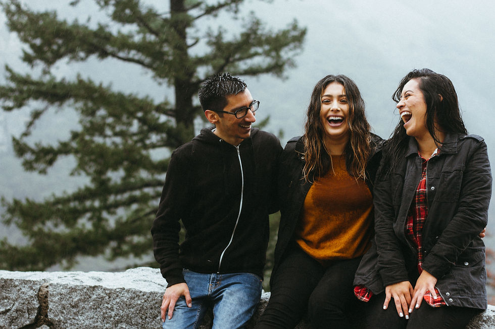 people laughing