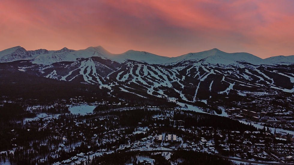 Landscape photo of a winter town