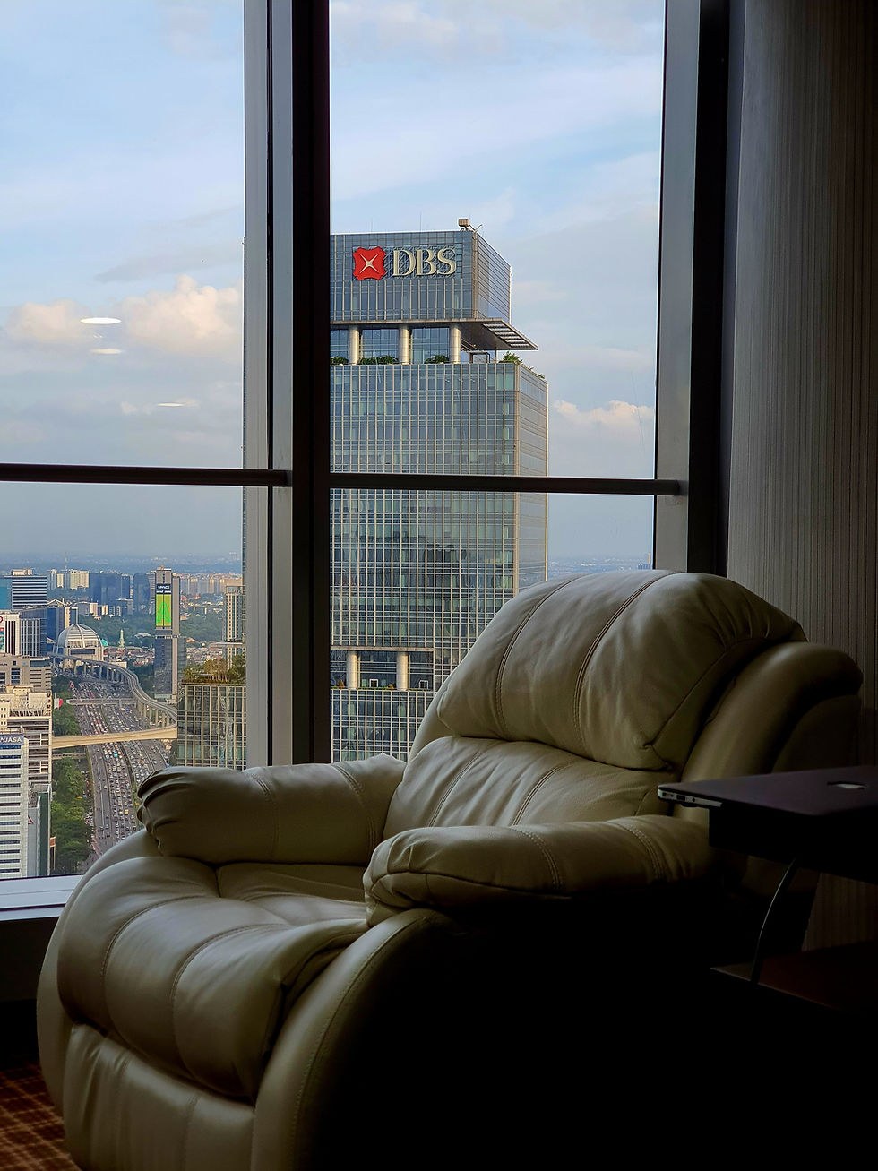 Close-up of a sleek, modern recliner with adjustable headrest and lumbar support, designed specifically for individuals seeking relief from neck discomfort.