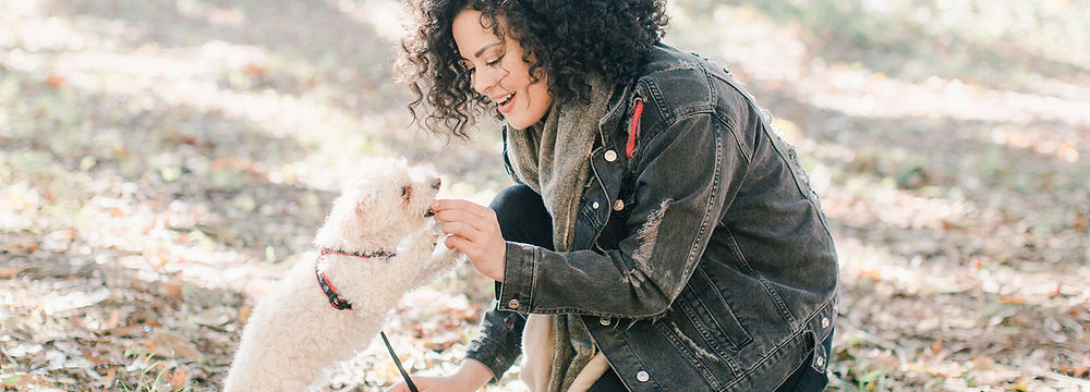 Owner and her dog - canine and owner reiki