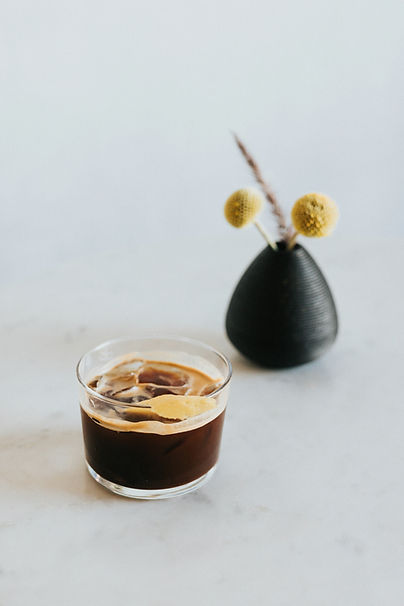 Koffie en plant balans