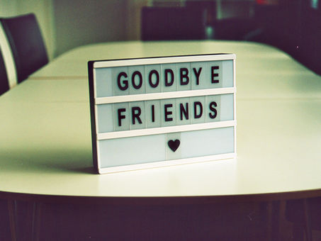 It's time to say goodbye...