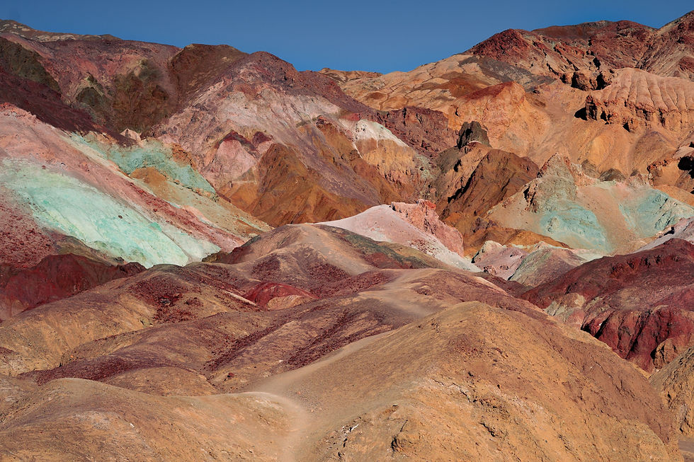 hills of colored sand