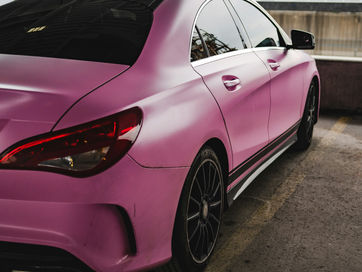 pink vehicle wrap