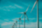 Windfarm with blue skies
